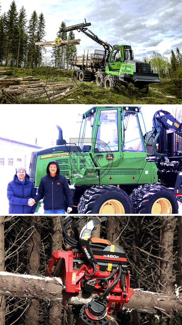 Крупный лесозаготовитель из Костромы приобрёл в Торговом Доме «Вертикаль» форвардер и харвестер John Deere в Новосибирске